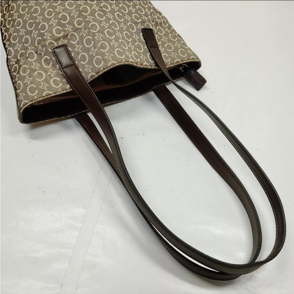Celine Macadam Brown Canvas Shoulder/Tote Bag - Picture 4 of 9